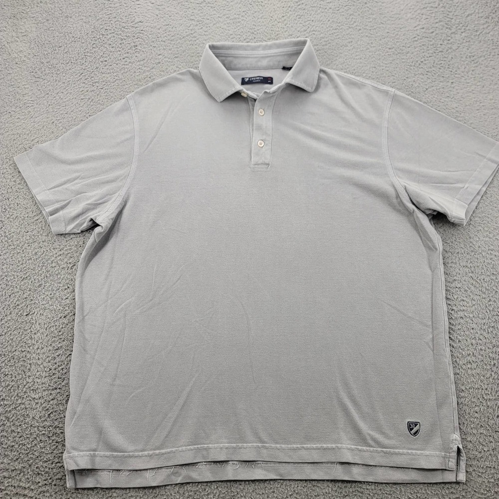 Cremieux Shirt Mens XL Gray Classics 38 Short Sleeve Casual Sports Golf Polo
